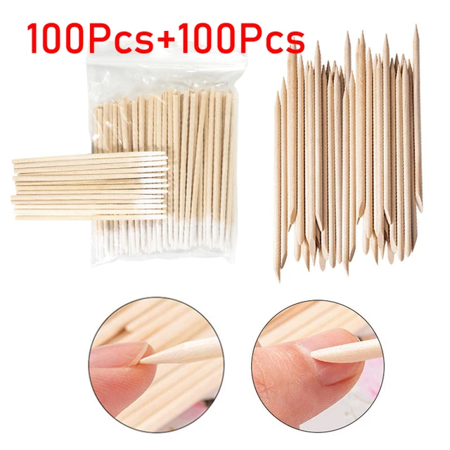 1001000Pc Nails Wood Cotton Swab Clean Sticks Bud Tip Wooden Cotton