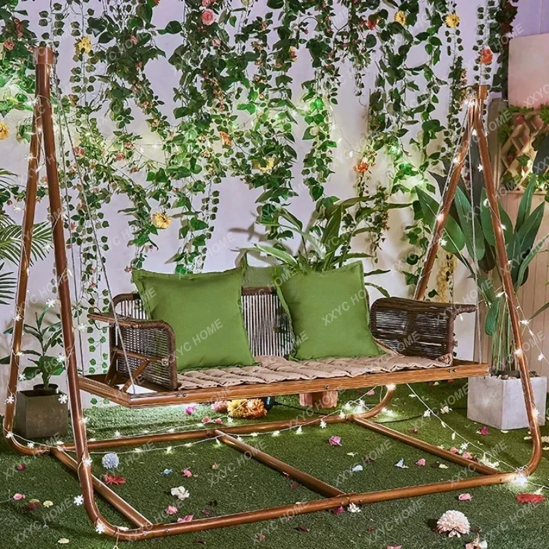 Rocking Chair Gardening Stool Patio Chairs Lounge Outdoor Seating Area to the Balcony Garden Sofa Furniture Armchair Terrace Set