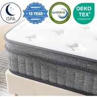 Mattress 12 Inch Firm Hybrid  Bed Mattress in a Box with Gel Memory Foam, Individually Coil Pocket Spring Mattresses, Customized 3