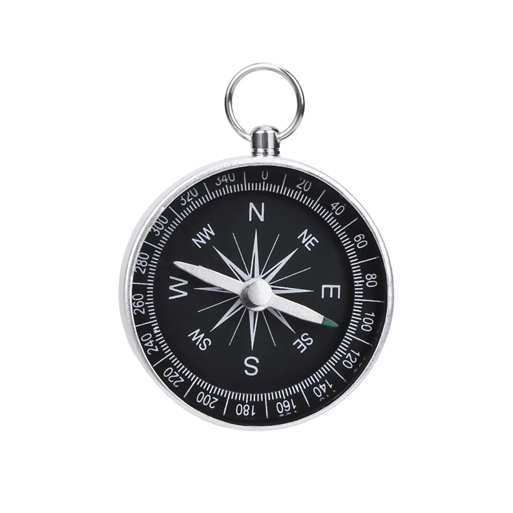 Waterproof Compass Mini Compass Navigation Compass Portable Compass Survival Compass Portable Compass Aluminum Alloy Keychain Camping Trekking Hunting Hiking Survival Compass Navigation For Outdoor Activities