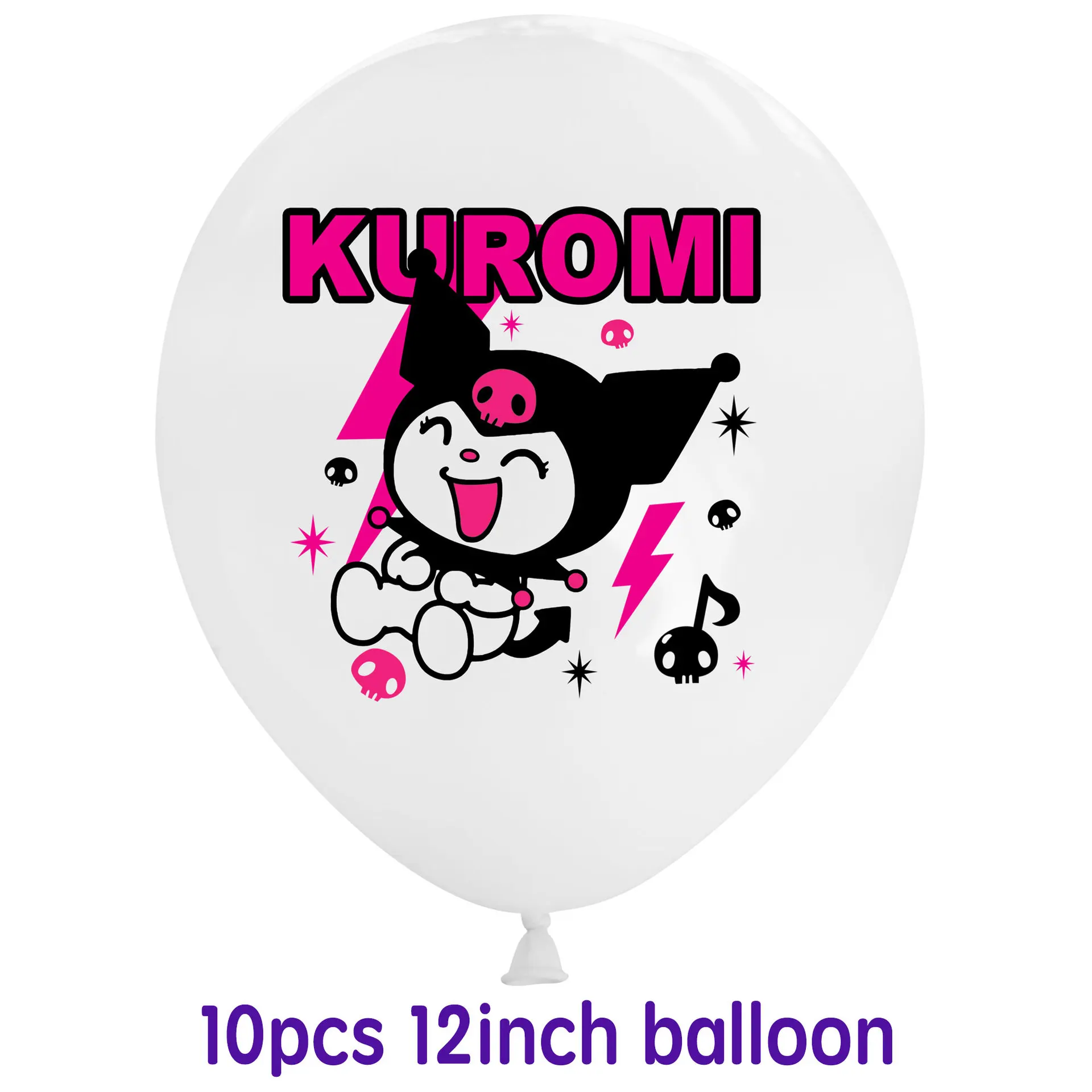 thumbnail image 1 of Kuromi-globos de cumpleaños y boda para niñas, suministros de decoración de fiesta de Anime, decoración de Baby Shower, regalo de juguete, 12 pulgadas, 1 of 5