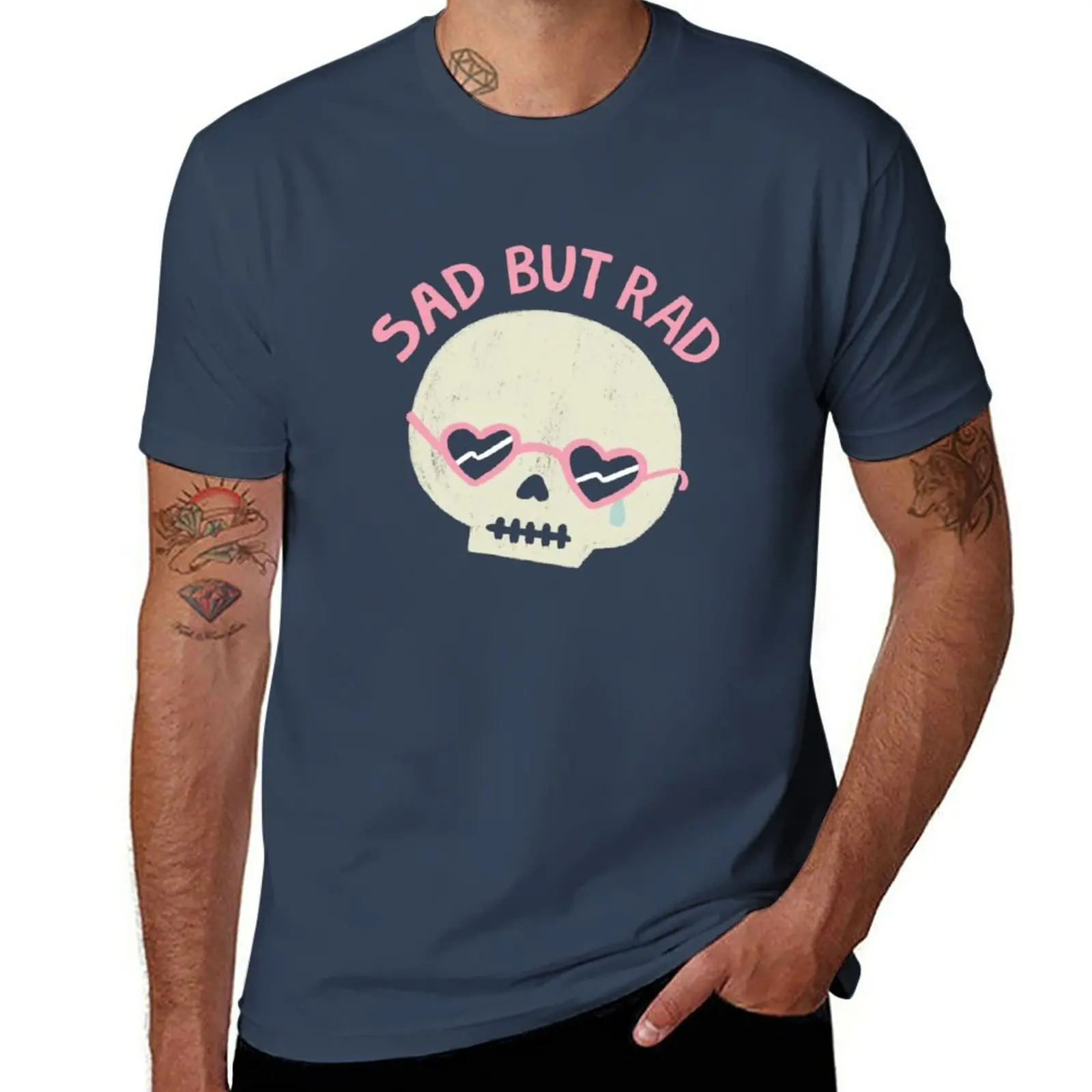 

New Sad and Rad T-Shirt sublime t shirt Anime t-shirt cute clothes mens cotton t shirts