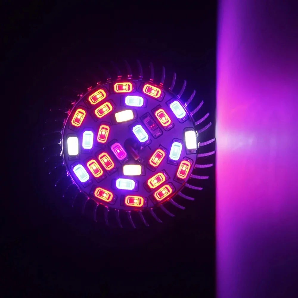 18W/28W/78W light-emitting diode full spectrum growth lamp E27 E14 GU10 plant uv-ir indoor plant lamp AC85-265V