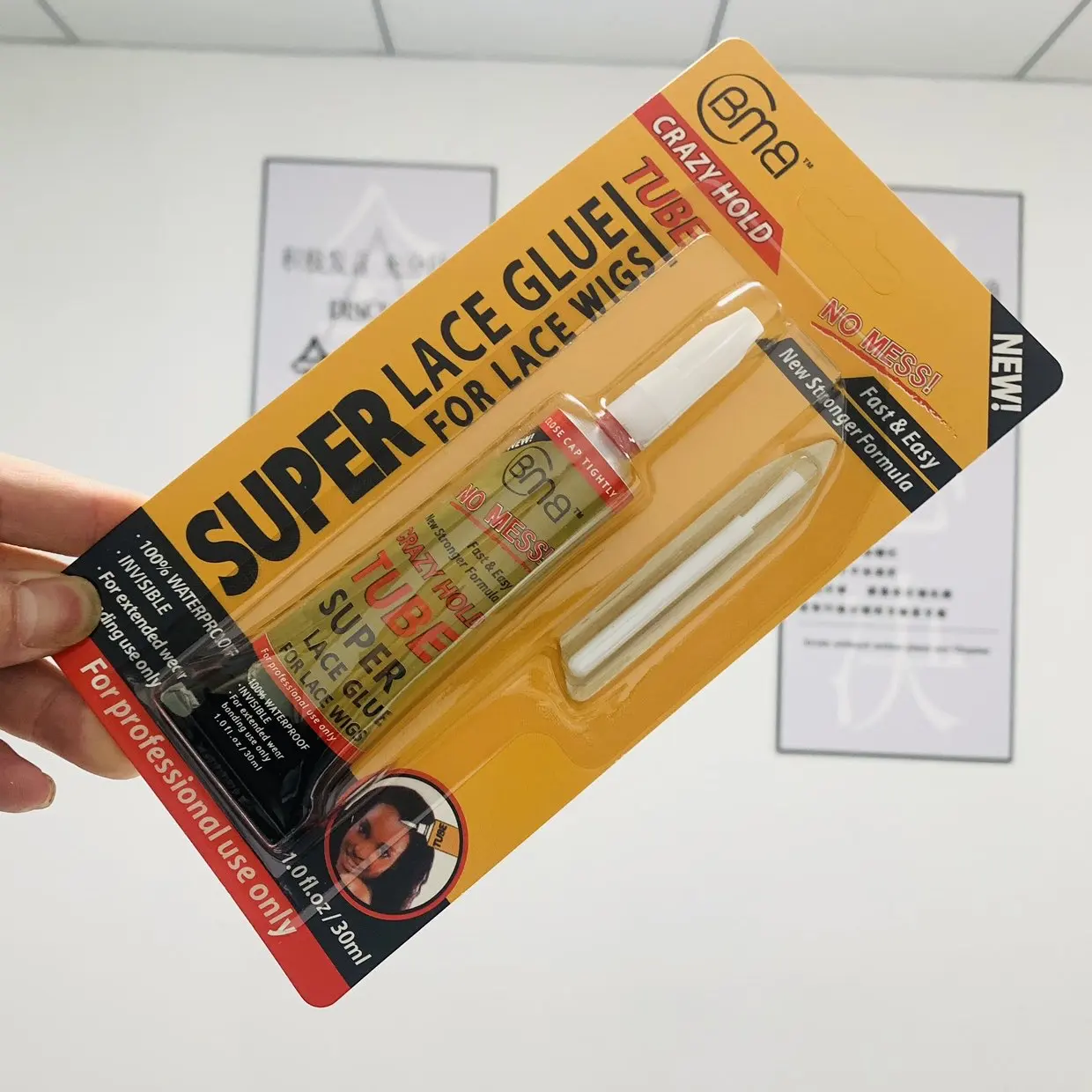BMB Super Glue Waterproof Lace Wig Glue Invisible Hair Bonding Strong Hold Wig Adhesive for Toupee Frontal Hairpiece