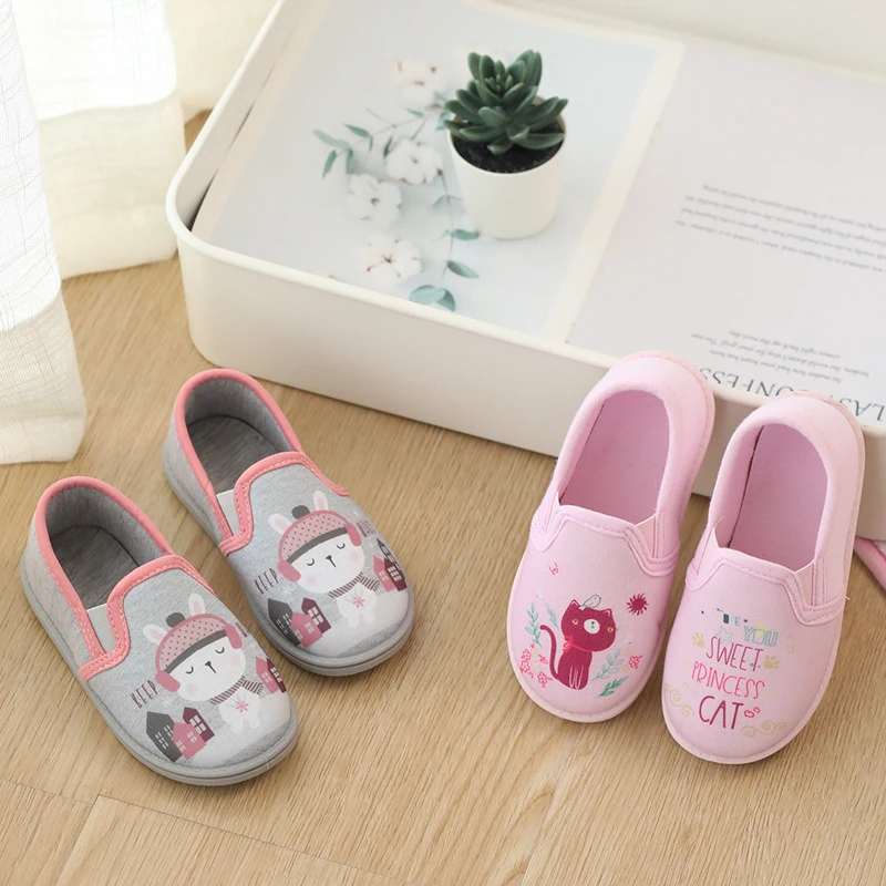 children's sandals Boys Child Home Slippers Autumn Cotton Soft Anti Skid Cloud Astronaut Pattern Outdoor Walking Shoes Kids Baby Indoor Slippers girls leather shoes