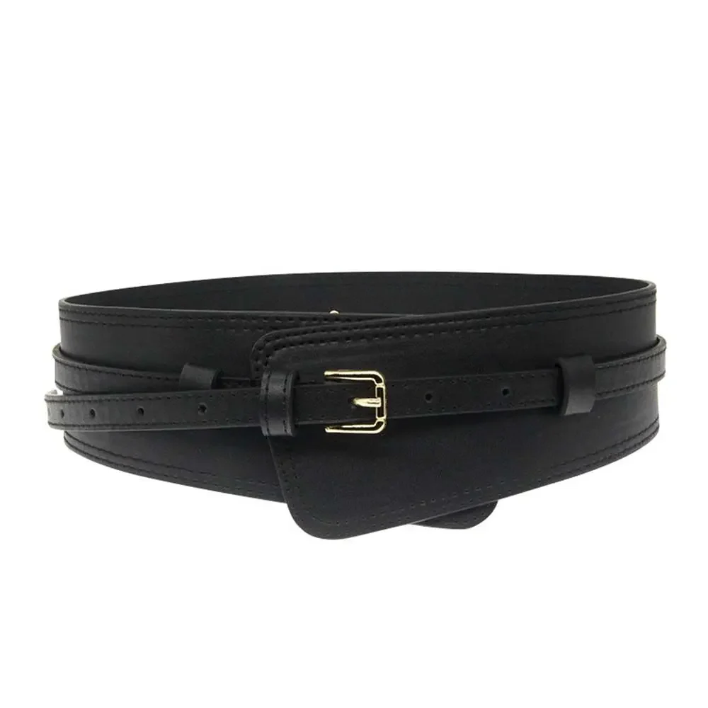Pu Leder Abnehmen Körper Bund Korsett Breite Gürtel Für Frauen Elastische Taille Gürtel Strap Gürtel Bownot Kleid Mantel Zubehör – Detail 9