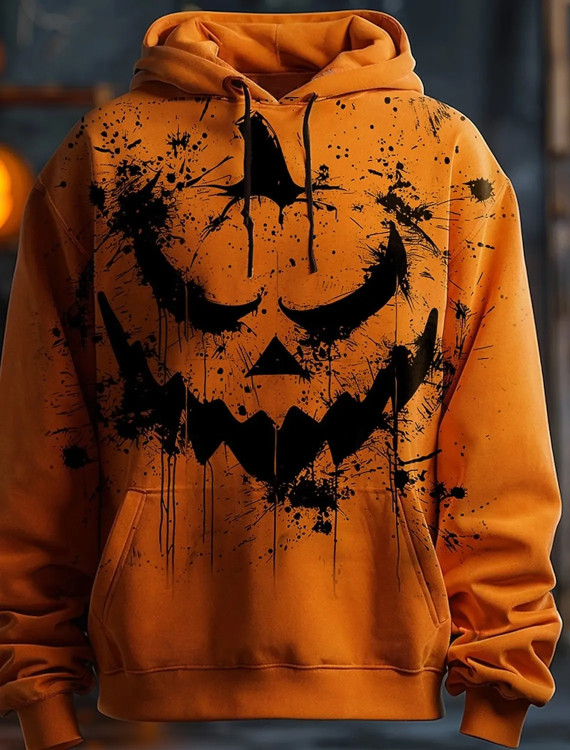 thumbnail image 1 of Sudadera con capucha con estampado de calabaza de Halloween para hombre, sudadera con impresión 3D para deportes al aire libre, sudadera cálida, moda urbana, sudadera con capucha informal de hip hop p, 1 of 5