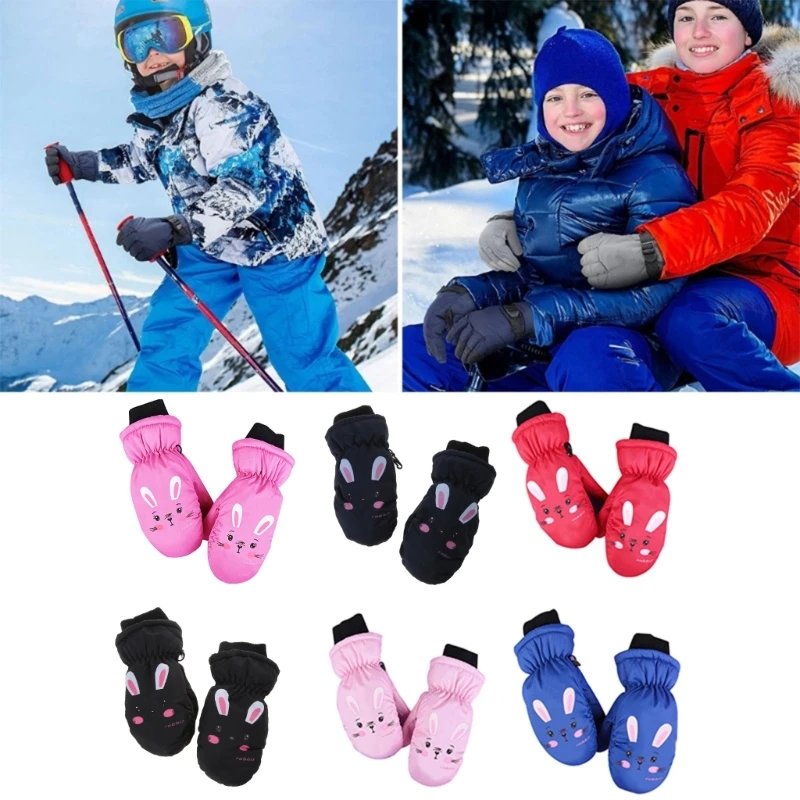 Kids Ski Gloves Comfortable & Stylish Gloves Warm & Durable Lightweight Perfect for Outdoor Activities in Winter