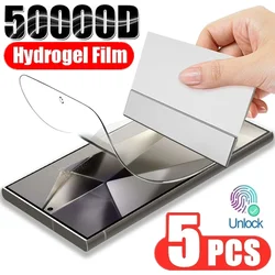 Premium Hydrogel Screen Protector Set - 5 Pack - 5Pcs Hydrogel Film (For Samsung S20 Plus)