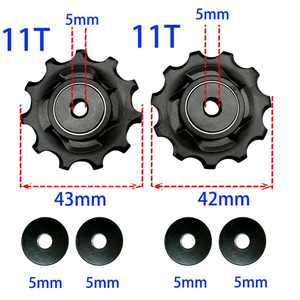 11T 9/10 geschwindigkeit Fahrrad Schaltwerk Pulley Rad Kunststoff MTB Fahrrad Lager Stützrad Für SRAM X5 X7 X9 X0 XX P8 9s 10s – Detail 3