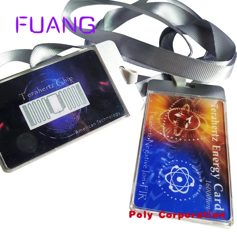 Custom  16000 Negative ions Terahertz card Bio Nano Energy Saver Card with Case Fuel Saver Electricity Saving Card Saving Money competitive nano energy saving card with first class quality and high anion content energy card