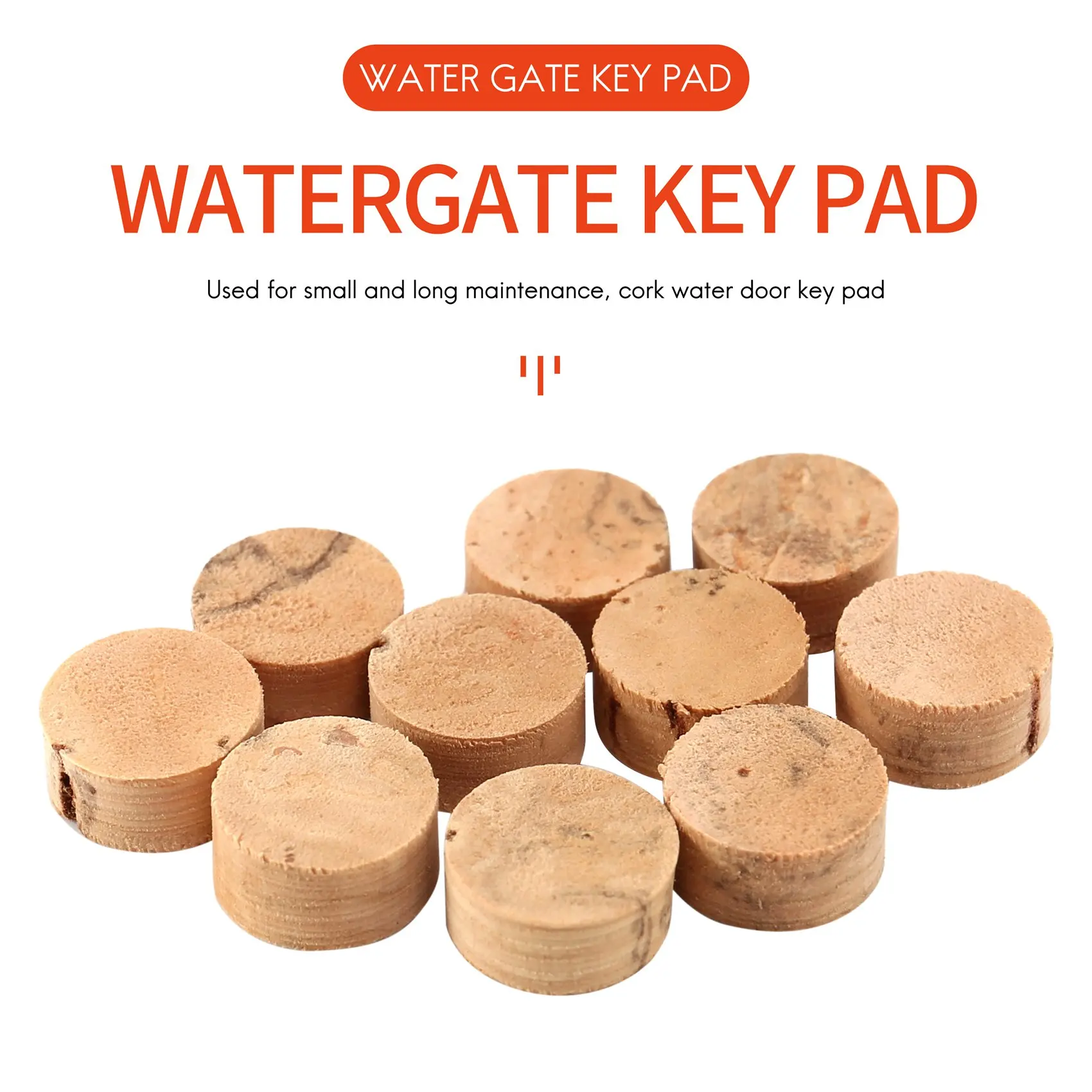 10Pcs Water Key Water Key Spit Valve Pad In Sughero Per Accessori Per La Riparazione Del Trombone A Tromba Diametro 9Mm Spessore 4Mm