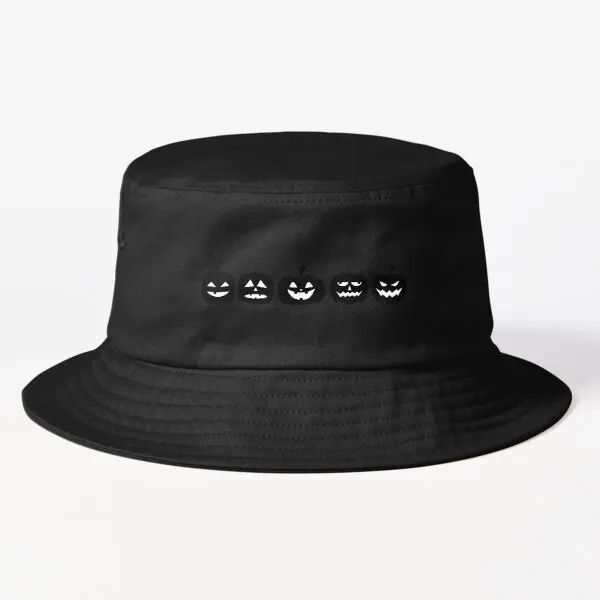 

Halloween Pumpkins Different Moods Hor Bucket Hat Mens Fishermen Black Hip Hop Casual Sun Boys Fish Cheapu Caps Outdoor Women