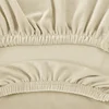 1PC Solid Color Velvet Duckbill Chair Cover Elastic Dining Low Back Chair Slipcovers Stretch Soft Seat Cover Home Hotel Decor 4