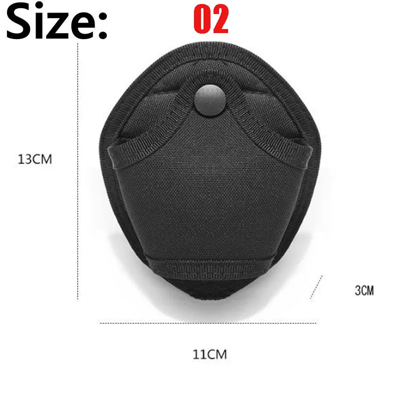 Handcuff Holder Molle Pouch Tactical Molle Handcuff Pouch Bag Train Shackles Cover Waist Pockets Hunting Cosplay