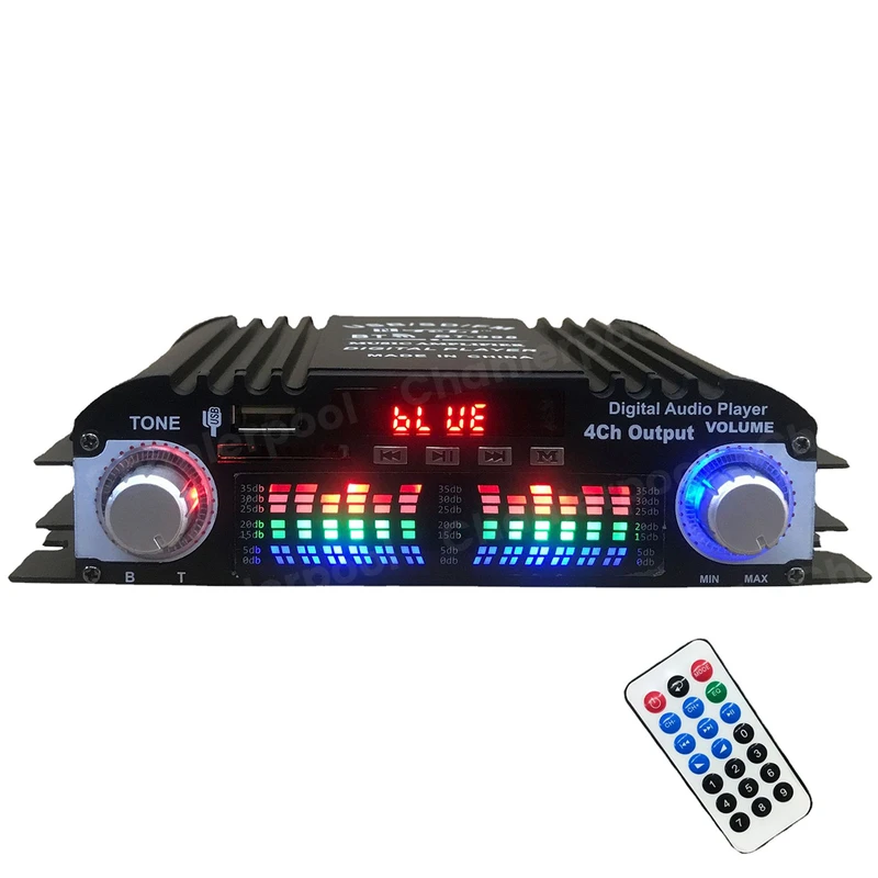 1600W Peak Power HiFi Sound Amplifier Digital 4 Channel