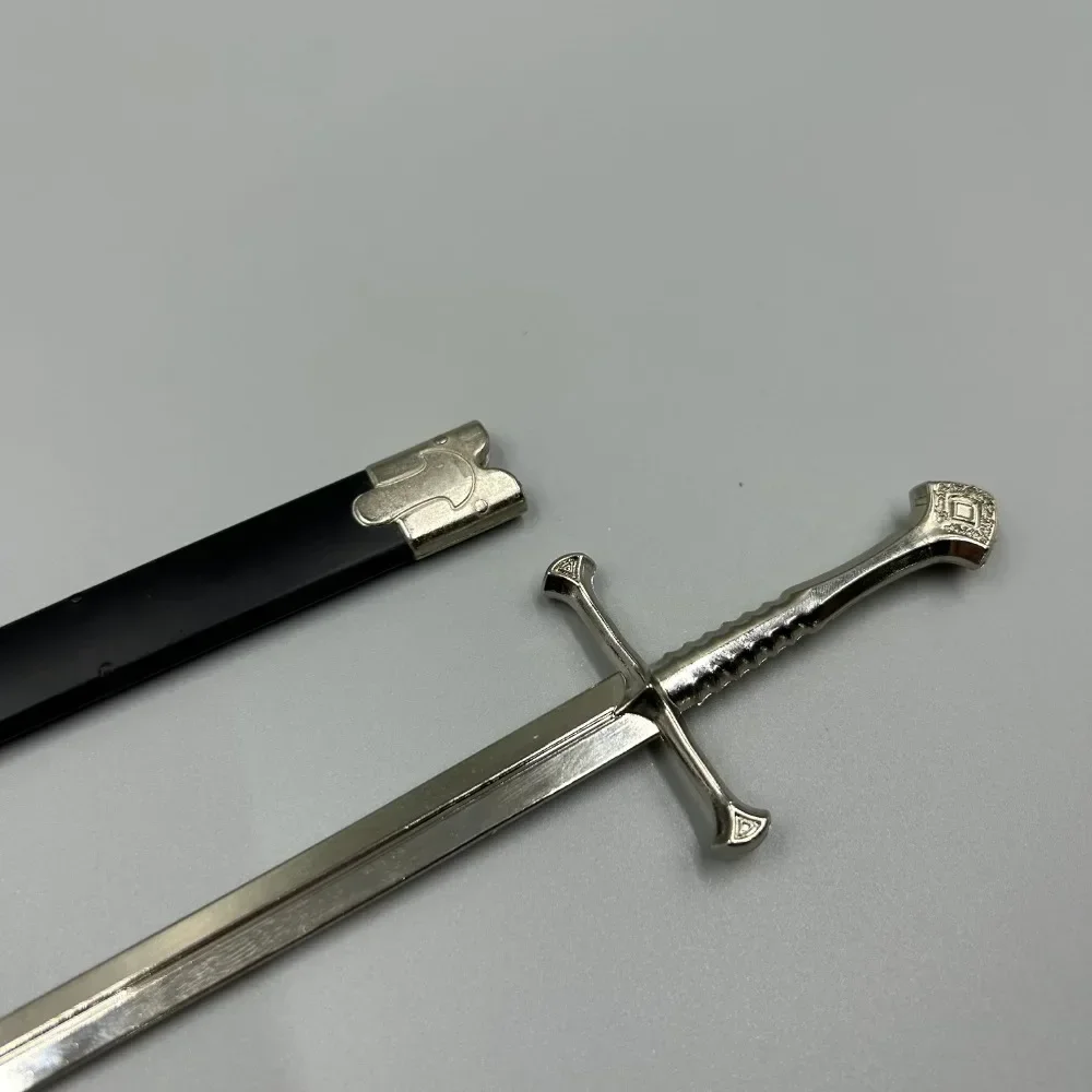 22cm Narthil Sword Plus Aragorn Gondor King Medieval Weapon Ring Metal Katana Samurai Sword Keychain Ornaments Gifts Toys Boys 4