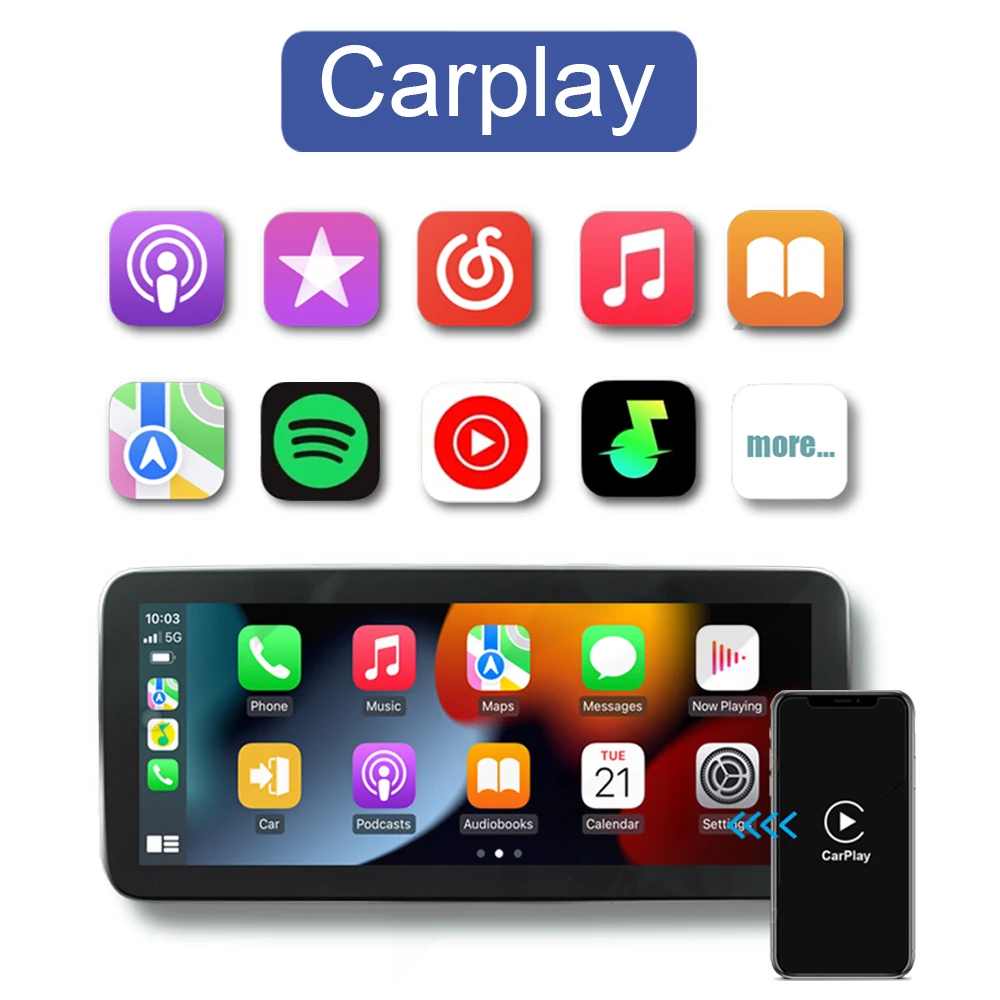 카플레이 자동차 DVD 라디오 GPS 네비게이션 멀티미디어 플레이어, 메르세데스 벤츠 CLS W218 CLS350 550 2011-2013 안드로이드 12