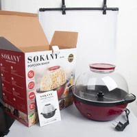 Houselin Popcorn Maker, Hot Oil Electric Popcorn Machine with Large Lid for Convenient Storage 2