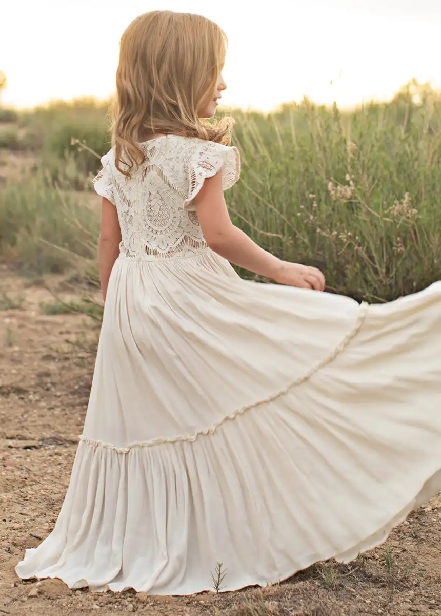 Girls Lace Cotton Dresses