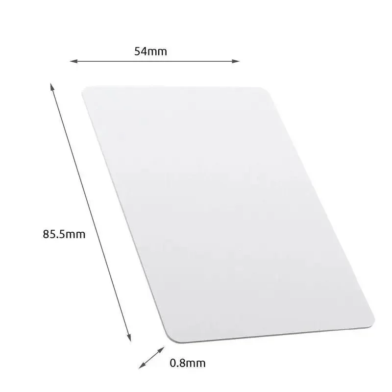 5YOA 10pcs Dual Frequency RFID 125KHz T5577 + 13.56MHz UID Rewritable White Cards Access Control Dual Chip Replicable Composite 2