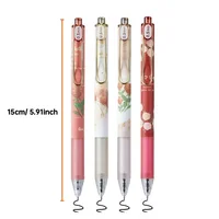4Pcs Vintage Rose Retractable Ballpoint Pens Medium Tip Black Ink a Must-Have Stationery Suitable for School OfficeEveryday Use 5
