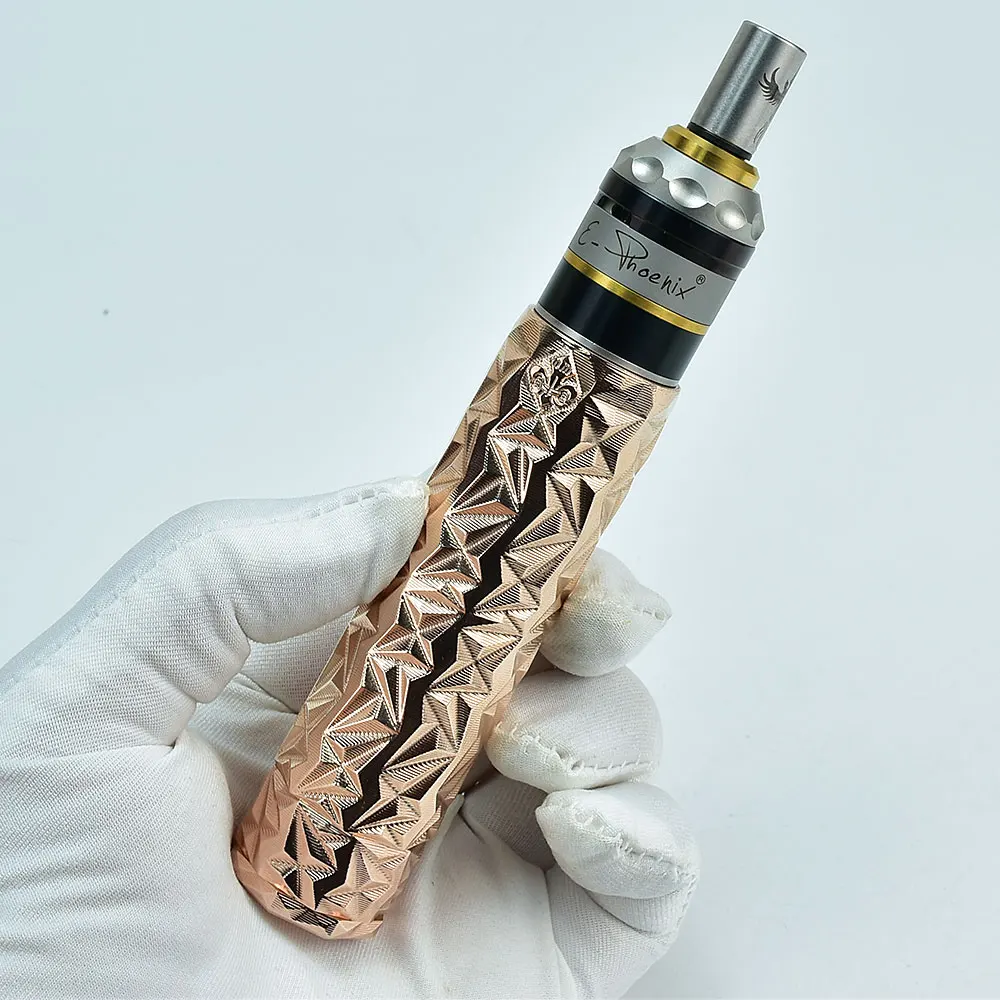 

SXK Durga Negus Mod Son Mechanical Mod with phoenix fire bird rda Rose Gold Brass 18650 battery 24mm Mod fit kennedy 24 rda