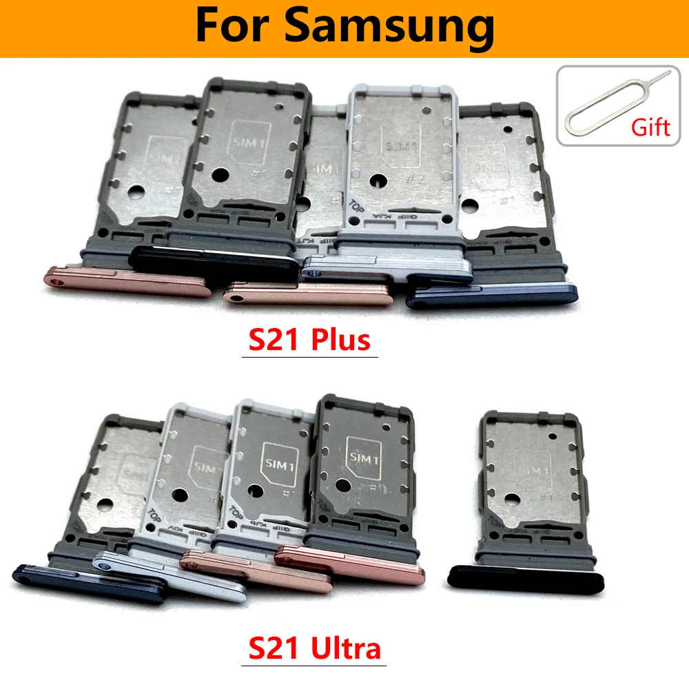 삼성 S21 Plus Ultra / S21 Fe 듀얼 SIM 카드 슬롯 SD 카드 트레이 홀더 어댑터용