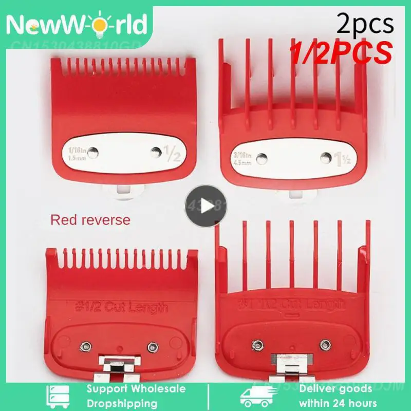 

1/2PCS For Hair Clipper Guide Comb Cutting Limit CombsSet Standard Guards Attach Parts Electric Clippers Accessories