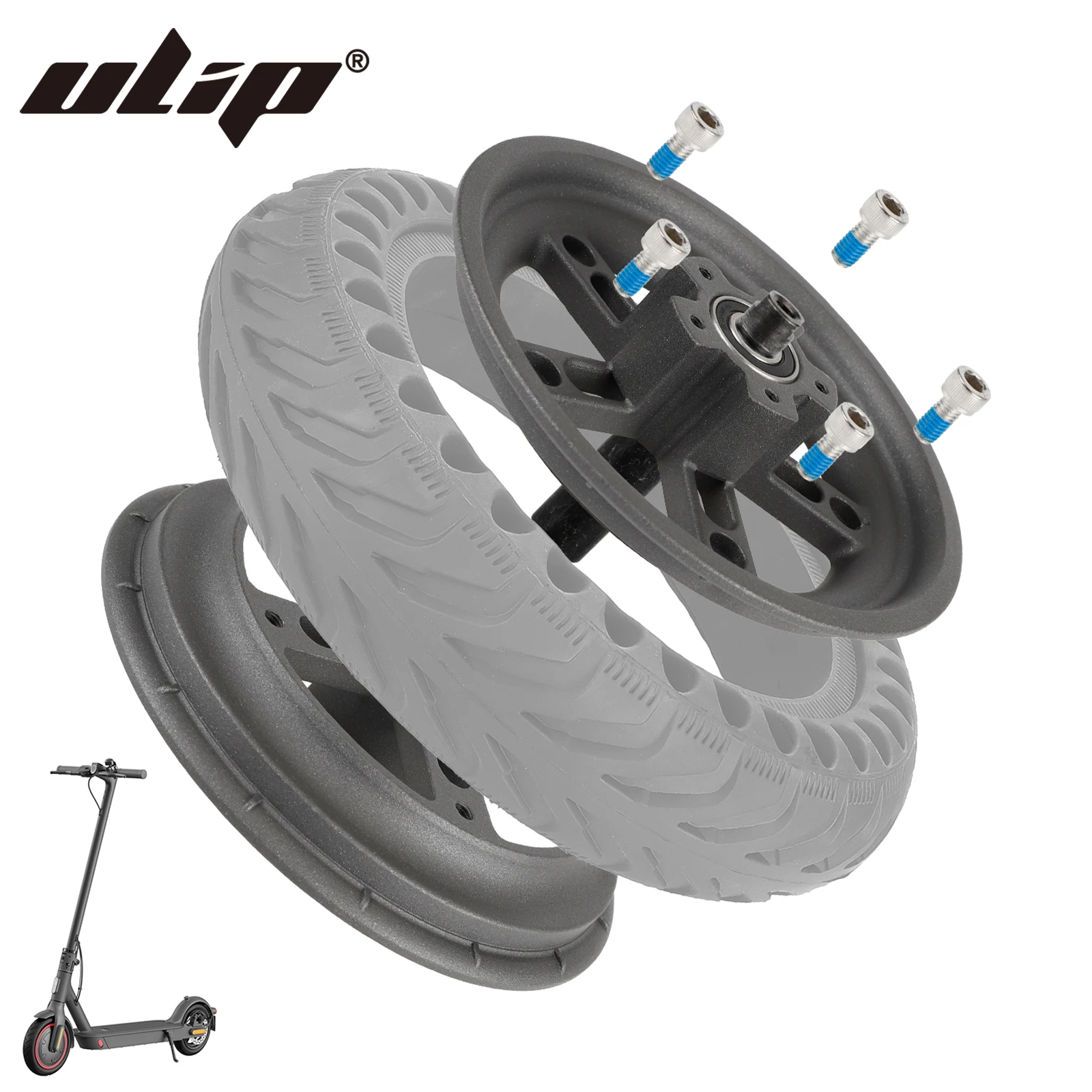 

Ulip 8.5Inch Split Rear Hub for Xiaomi Mijia M365 1S Pro Pro2 Mi3 Electric Scooter Nonpneumatic Solid Tire Hub Replacement Parts