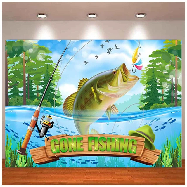 Fishing Theme Birthday Party Decorations, Colorful Fish Balloon, Garland  Gone, Happy Birthday Backdrop, Boys Bday Supplies - AliExpress