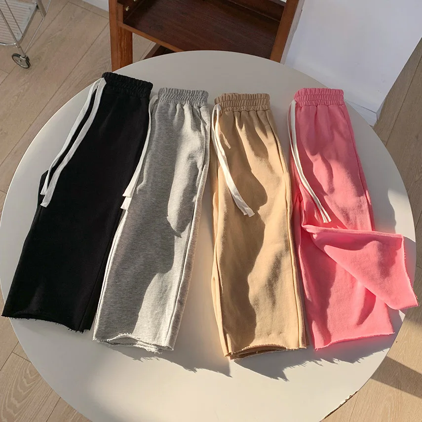 

New 2023 Autumn Girls Clothes Loose Casual Girls Wide Leg Sport Pants