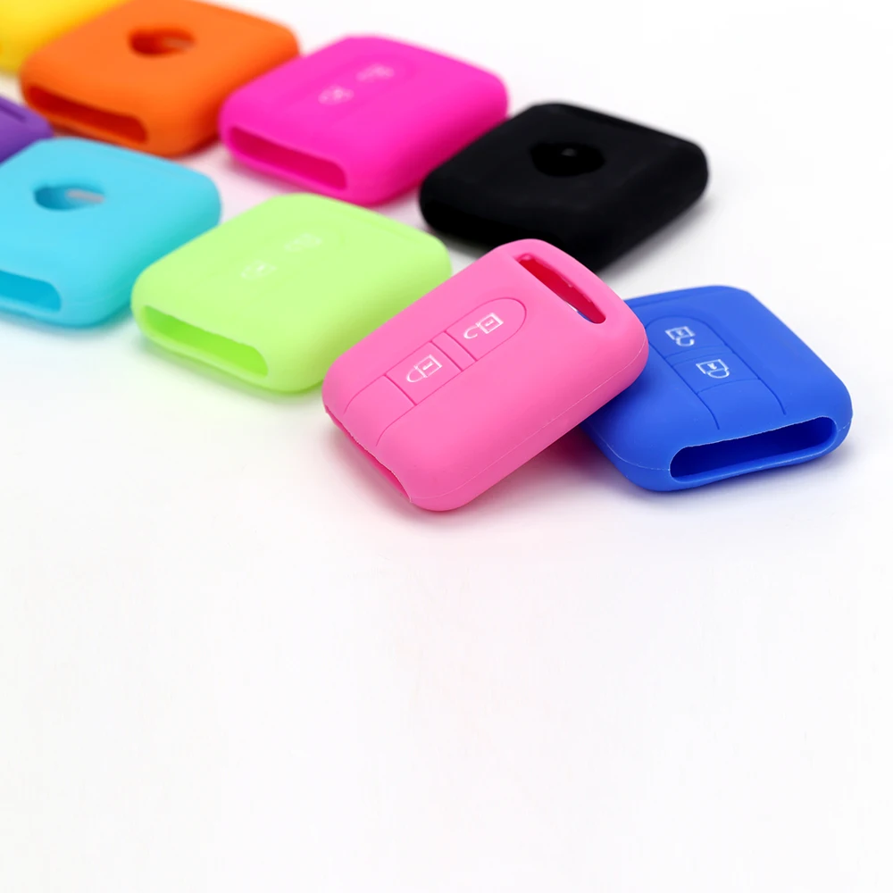 Car Key Flat Square Silicone Case For Nissan Qashqai Micra Navara Almera Note Fob Rubber Cover 2 Button Remote Auto Shell