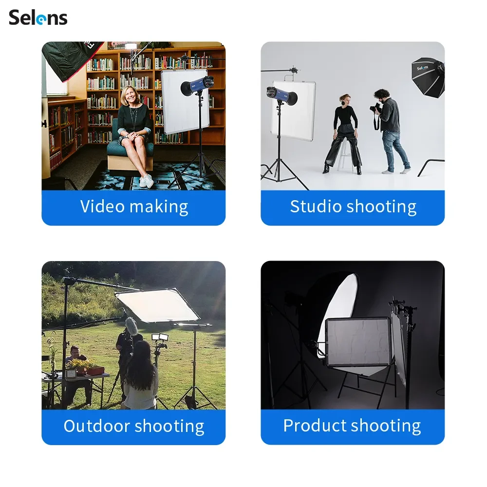 Light Reflector Flag with Frame Photography Removable Video Studio Stainless Steel Flag Panel Lighting Reflector Diffuser photography reflector holder reflector diffuser
