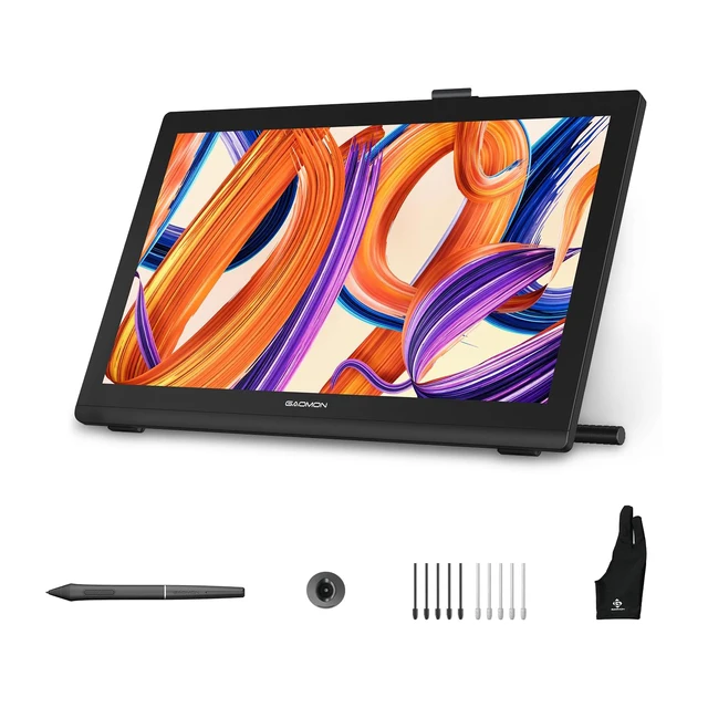 GAOMON Pro 19 Pen Display PD1900 Graphics Tablet 4K UHD Screen 18.4 Inch Large Drawing Monitor 16K Pressure G-Pro Pen, 99% sRGB