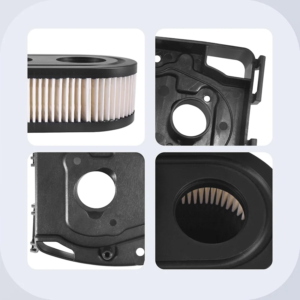 Kit Filtre à Air MCHNIC Pour Tondeuse Briggs & Stratton - Base 595661 + Couvercle 595658 + Filtre 798452, Compatible Séries 550E à 725EXi