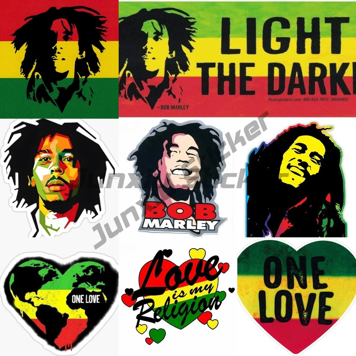 Reggae Cores: The Ultimate Guide to Jamaican One Love Heart Stickers for  True Fans, image size:1200x1200