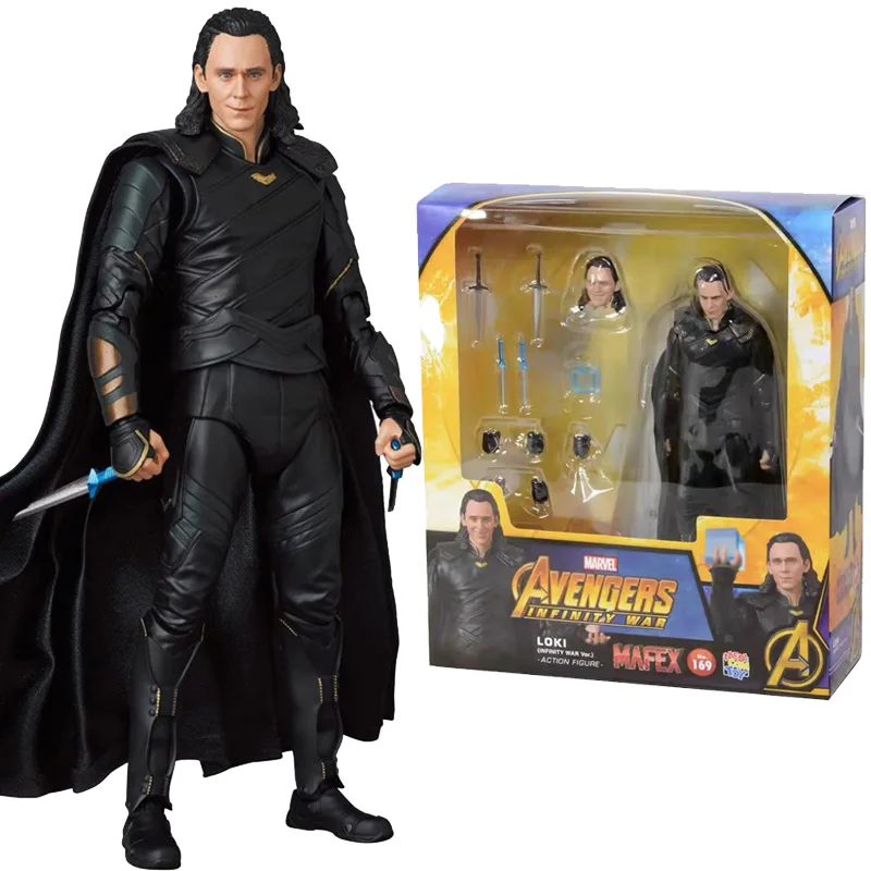 

In Stock Original Medicom Toy MAFEX No.169 Loki Laufeyson Avengers: Infinity War Anime Figure Model Collecile Action Toys Gifts