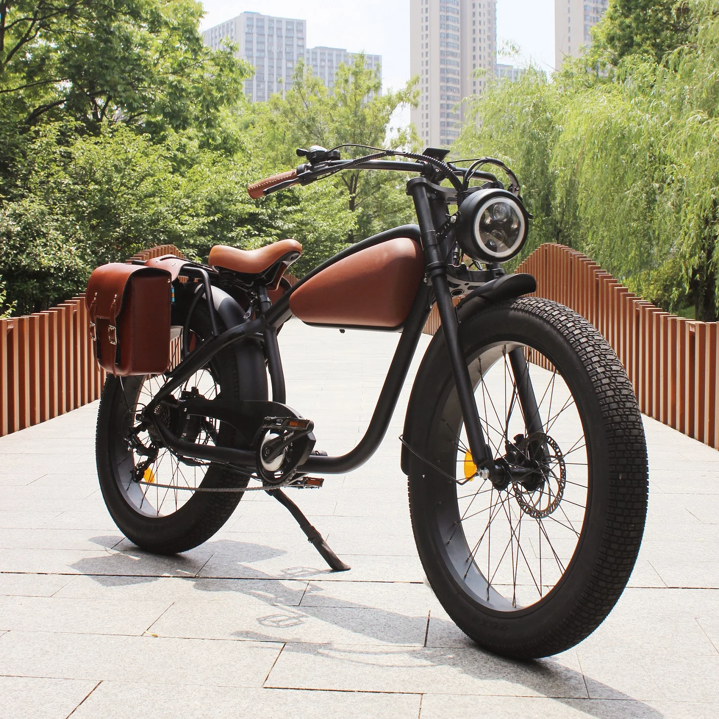 Hammer High Power Vintage Electric Bike 750W Cafe Racer Electric Bike Fat Tire 26''4.0 E 1000 Watt for Mancustom