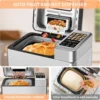 16 in 1 Bread Machine, 2.2LB Stainless Steel Bread Maker with Fruit and Nut Dispenser, Nonstick Ceramic Pan, 3 Crust Colors, 3 L 6