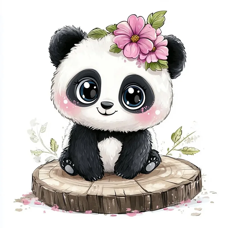 Cute Panda Toilet Stickers Decoration for Living Room, Wall, Bedroom, and Home Decor Car Decals Self-Adhesive