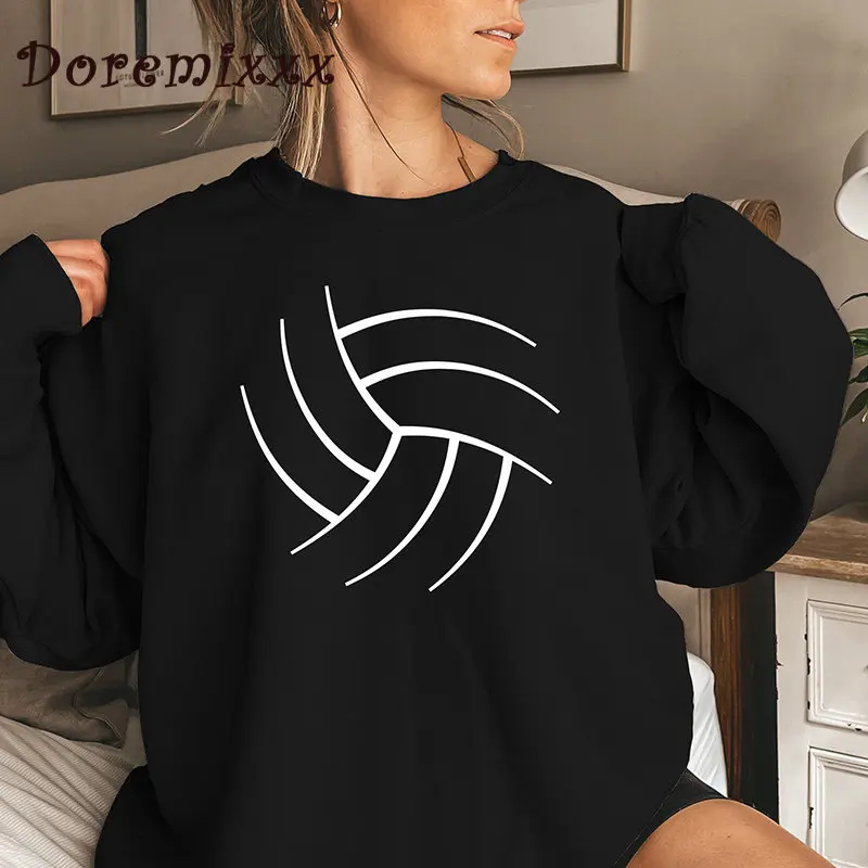 Beach Volleyball Sweatshirt Aesthetic Pullover Casual Fashion Women's
