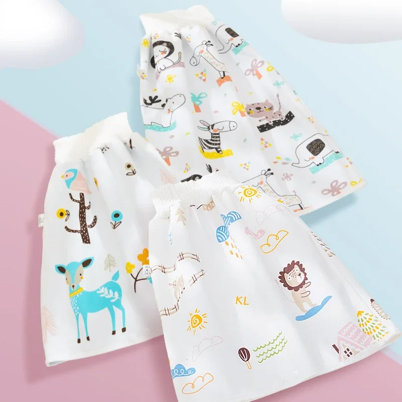 Baby Diaper Waterproof Skirt Infant Leak-proof Urine Training Pants Cloth Diapers Kids Nappy Sleeping Bed Potty Trainining