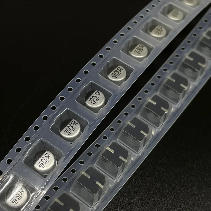 

10 шт. 220 мкФ 10 в серия CK 6,3x5,4 мм 10 в мкФ чип Тип SMD аудио электролитический конденсатор