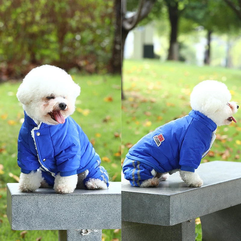 Hot selling dog clothes autumn flush trench coat thickened warm pet dog clothes in stock
