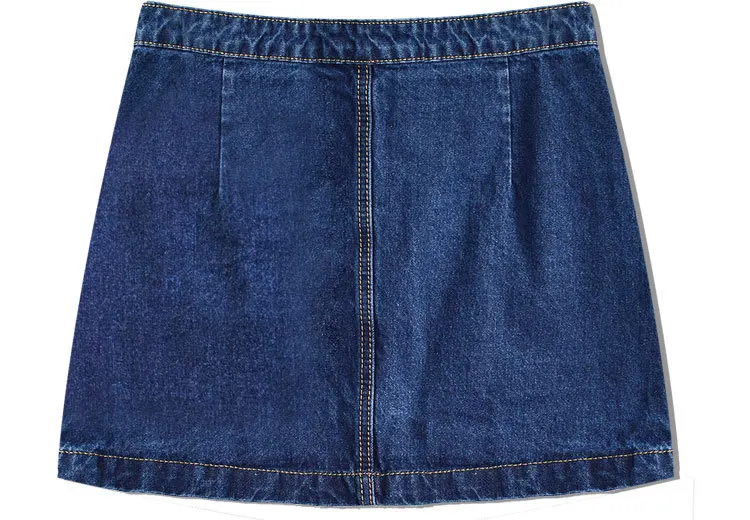 black pencil skirt Summer Denim Skirt Women High Waist Slim Fit Retro Single Breasted Embroidered Flower A-line Skirt Femme Cotton Mini Skirt blue skirt