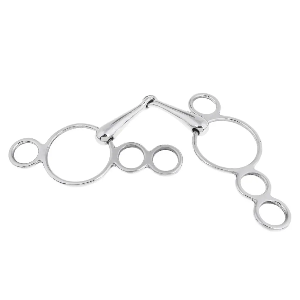 Stainless Steel Gag Bit Horse Tack 135mm/5.3
