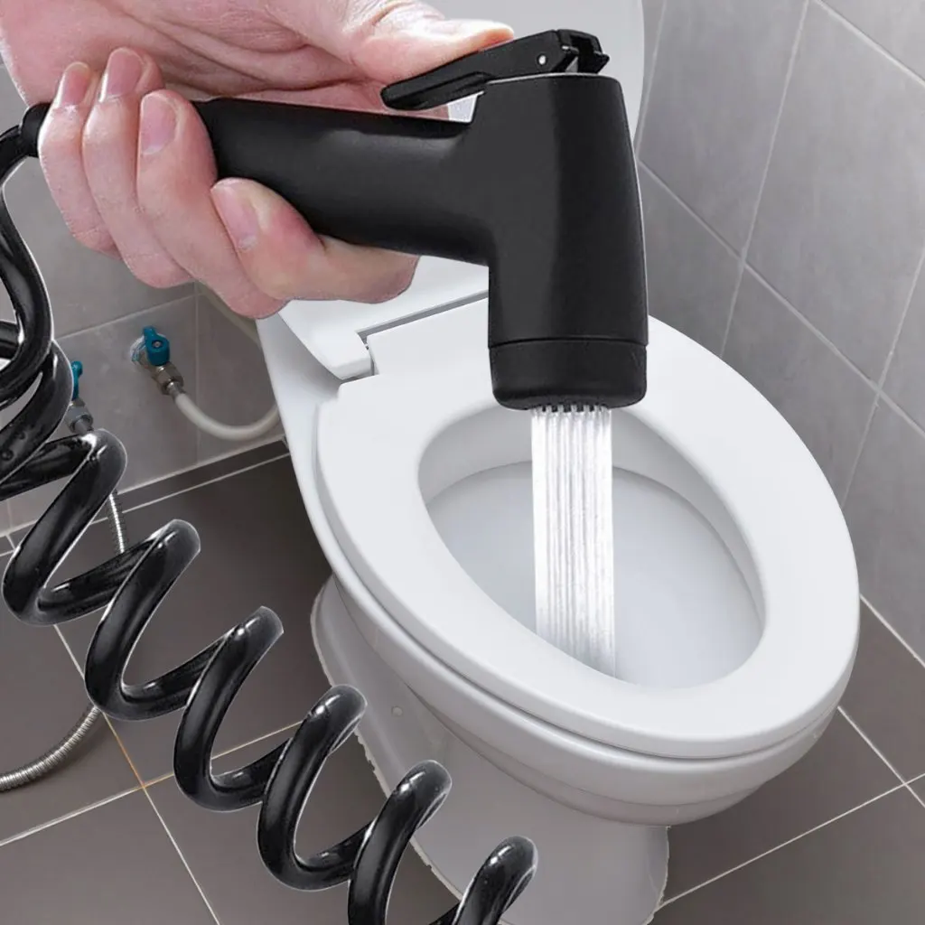 Handheld Bidet Sprayer Set Dual Mode Stainless Steel Spray Gun Shower Handheld Toilet Bidet Faucet Sprayer Shower