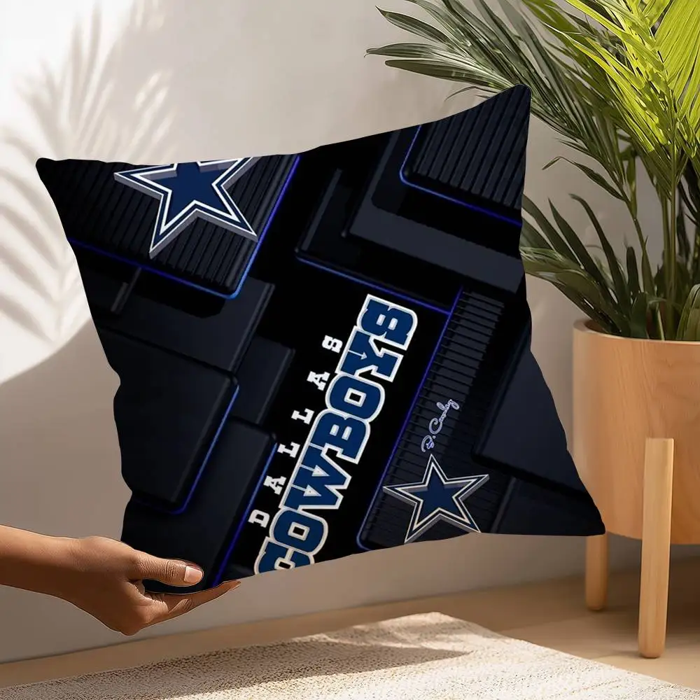 Rugby D-DallaS C-CowboyS Kissenbezug, Plüschstoff, weicher Kissenbezug, doppelseitiger Druck, Kissenbezug, Haushaltsgeschenke – Detail 18