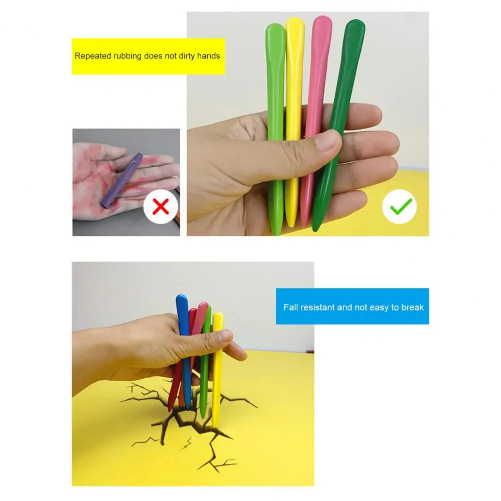 Crayons Preschool Supplies For Kids Ultra-light Mini Sticks Ideal For School colored crayons children painting supplies